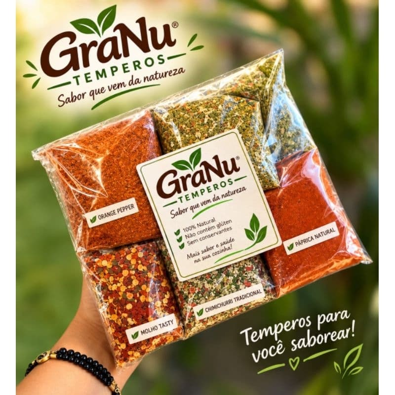 Kit 10 Temperos Especiais Granu Temperos