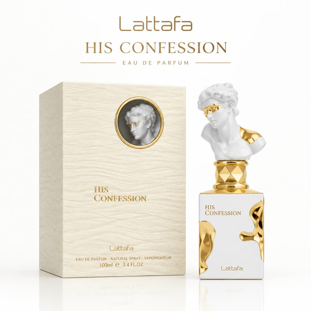 Her Confession Perfume Feminino EDP 100ml Floral Branco Baunilha Cremoso Elegante Marcante Longa Duração Importado