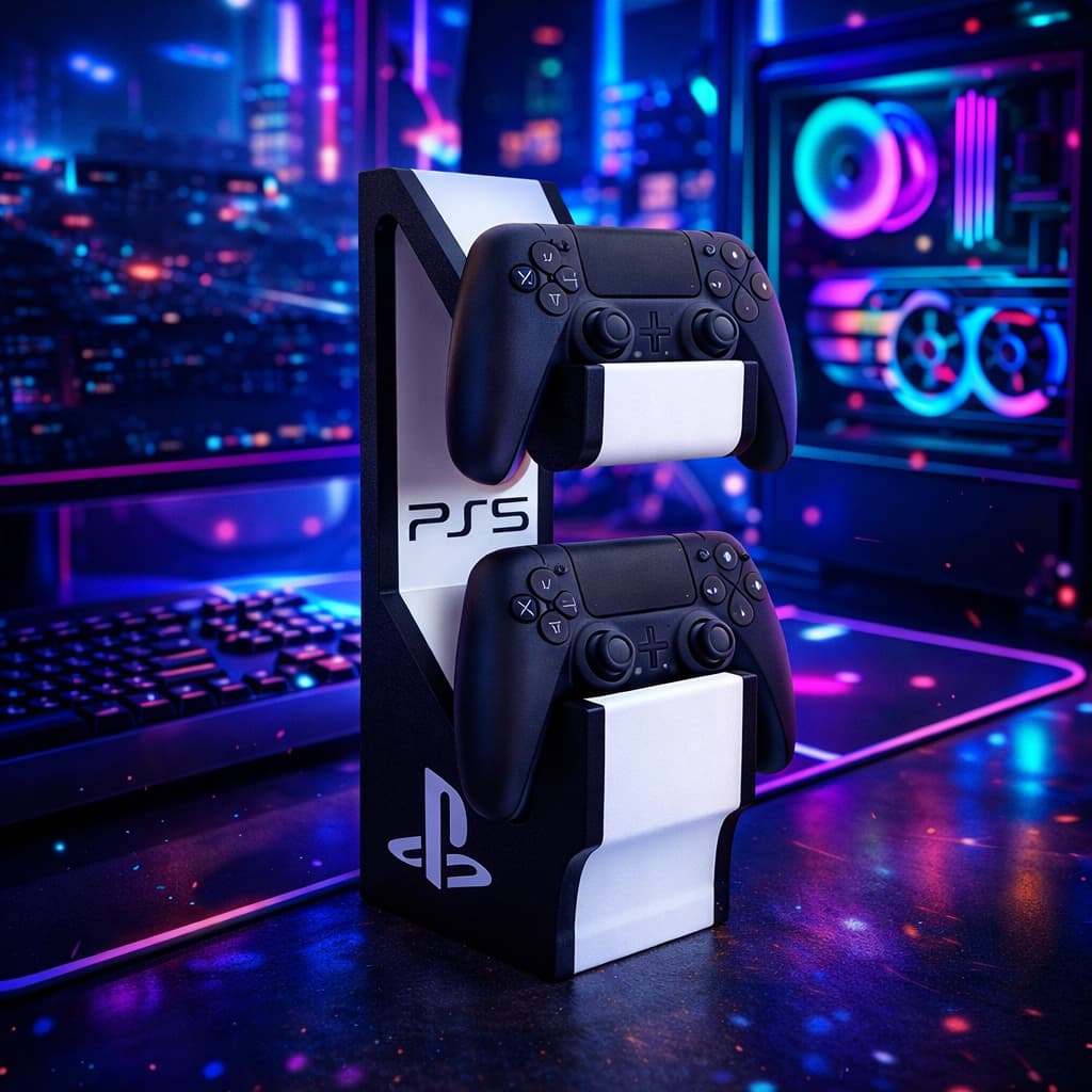 Suporte  PS5 para Controle | Stand Gamer Personalizado pc notbook decoração gamer mesa quarto gabinete gamer