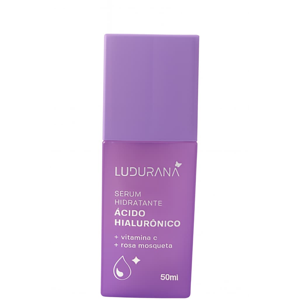 Maquiagem Skincare Sérum Facial Vitamina C Ácido Hialurônico Ludurana 50ml, Pós Maquiagem