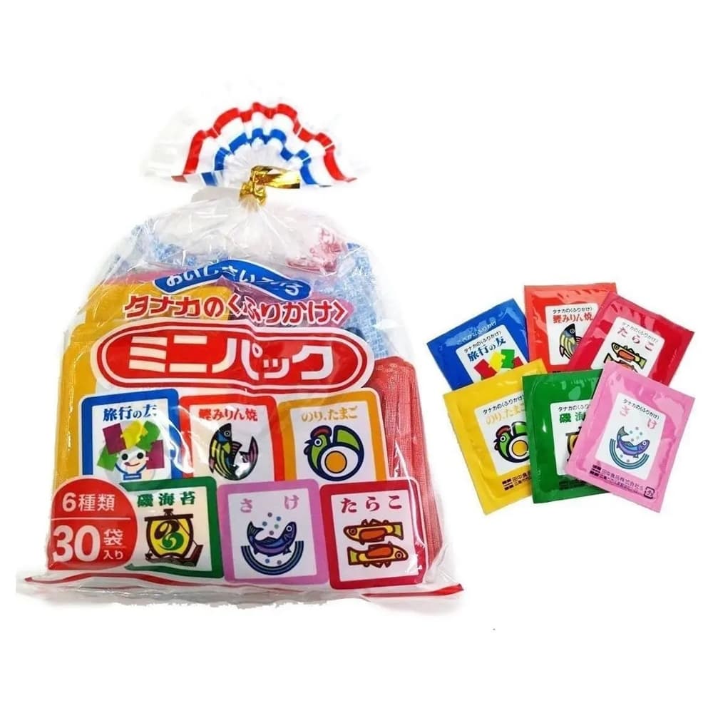 FURIKAKE MINI PACK COM 30 UNIDADES 60G - TEMPERO PARA ARROZ - TANAKA