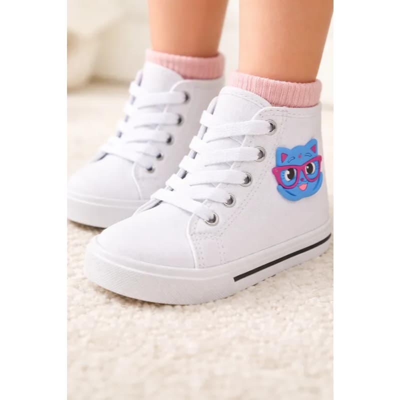 Tênis Infantil Menina Cano Alto Star Casual Escolar Criança Feminino Leve Confortável 20 ao 30