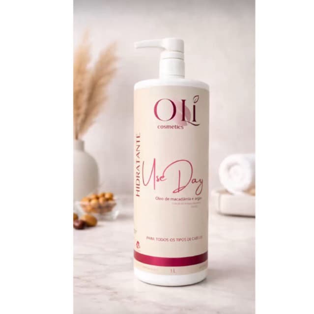 Shampoo Hidratante Use Day Oli Cosmetics – Óleo de Macadâmia e Argan 1L