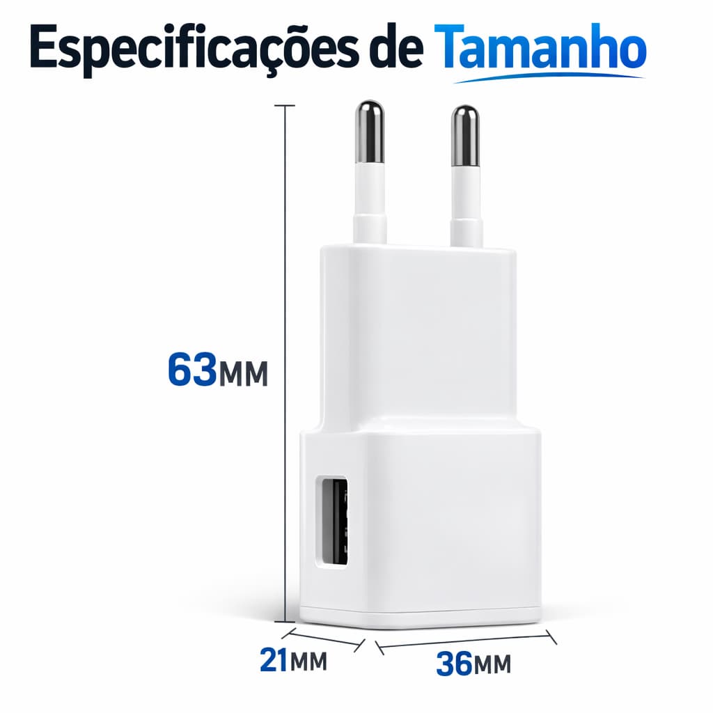 Fonte Universal de Carregador 5V – Carregamento Rápido
