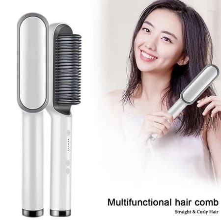 Escova Secadora 3 em 1 Anion Hair Pro – Alisador, Modelador e Secador de Cabelo Profissional