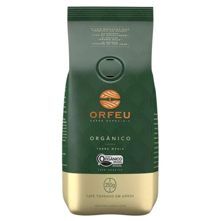Café Orfeu Em Grãos Orgânico 250g