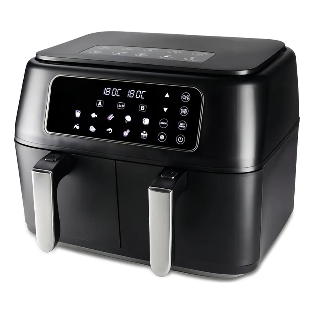 Fritadeira Dual Air Fryer Eletrica Painel Digital Inteligente 12 Funções Forno Dual Fryer 8 Litros 1700W Hamilton Beach