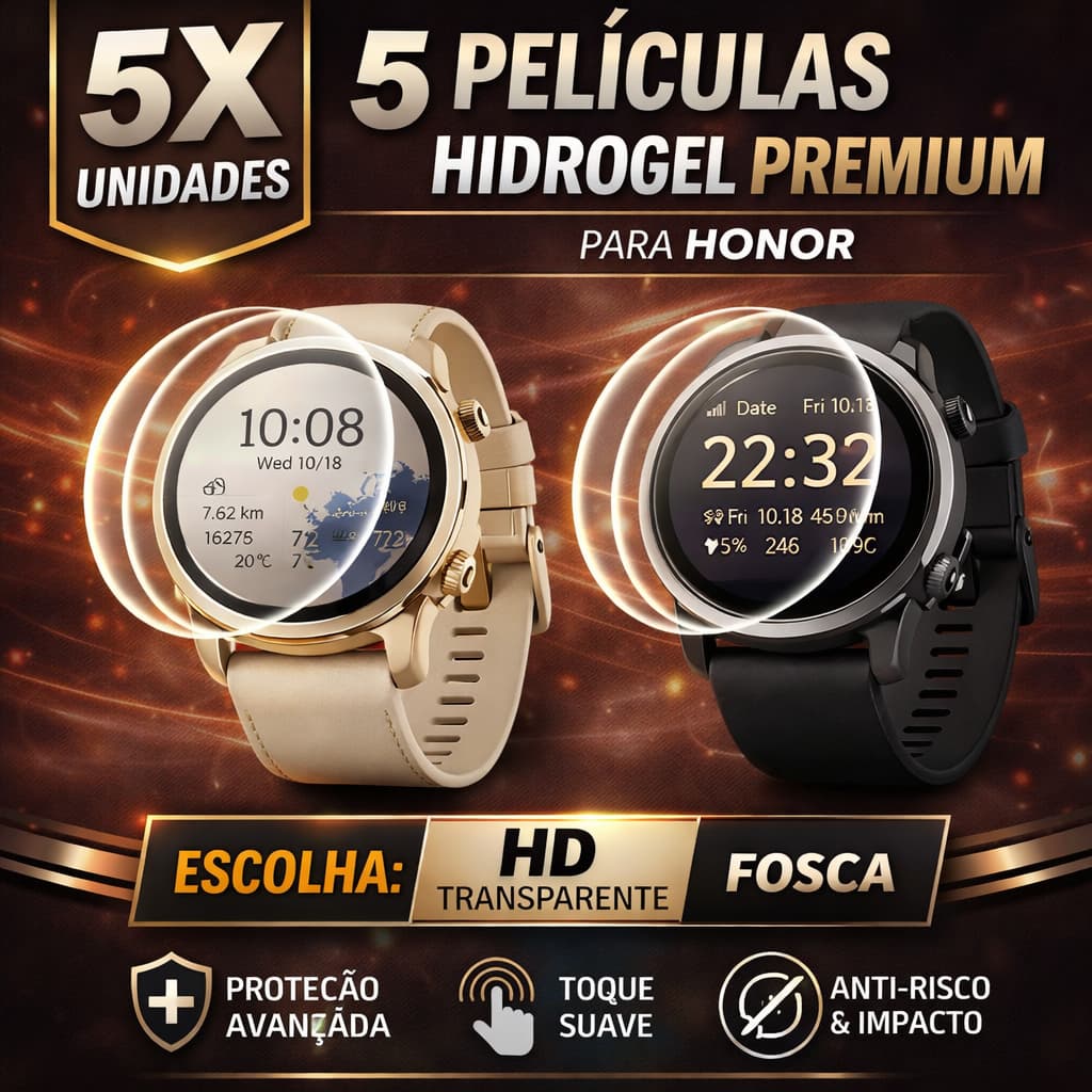 Película protetora de hidrogel transparente 3d para honor watch magic 2, huawei watch gt2 gt 2e 42mm 46mm smartwatch