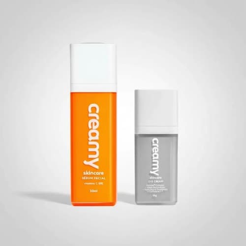 Eye Cream Olhos E Sérum Clareador De Vitamina C Da Creamy