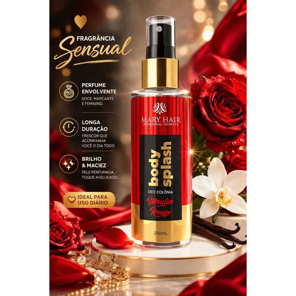 body splash desodorante colônia Feminina 200 ml Fragrancia Importada