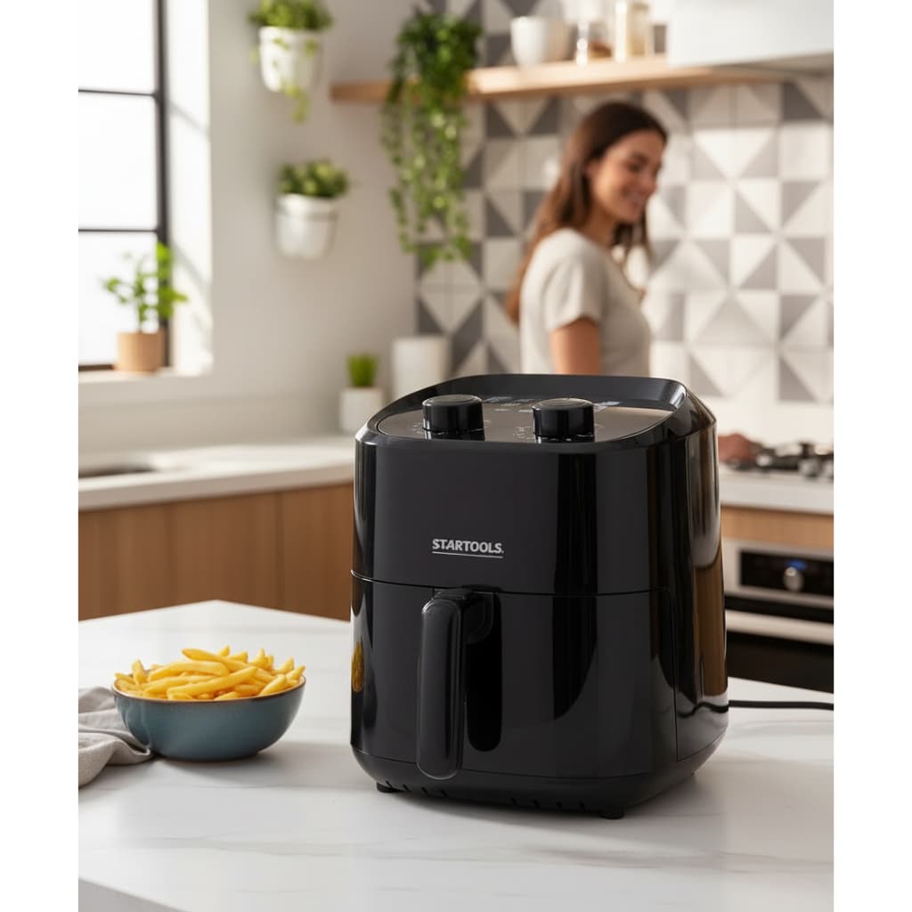 Fritadeira Sem Oleos Airfryer Elétrica 3 Litros Preto 127v Cozinha Saudável Prática