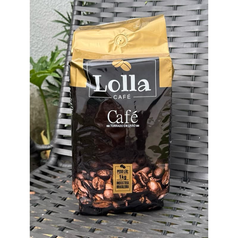 Lolla Café em Grãos 1kg - 100% Arábica Sul de Minas Gourmet Embalagem Valvulada Premium