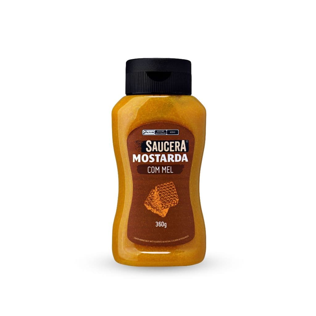 Molho Mostarda e Mel 360g Saucera – Perfeito para Hambúrguer, Saladas e Fast Food