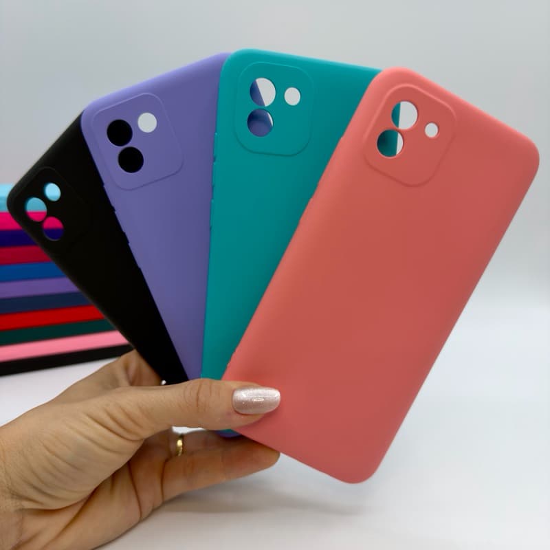 Capa Para Samsung Galaxy A03 Silicone Aveludada Capinha de Celular
