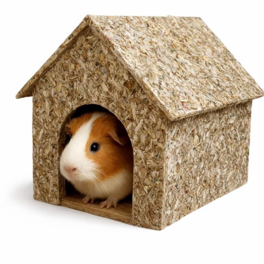 Casinha Ecológica para Mini Coelho, Porquinho da Ìndia e Pequenos Roedores