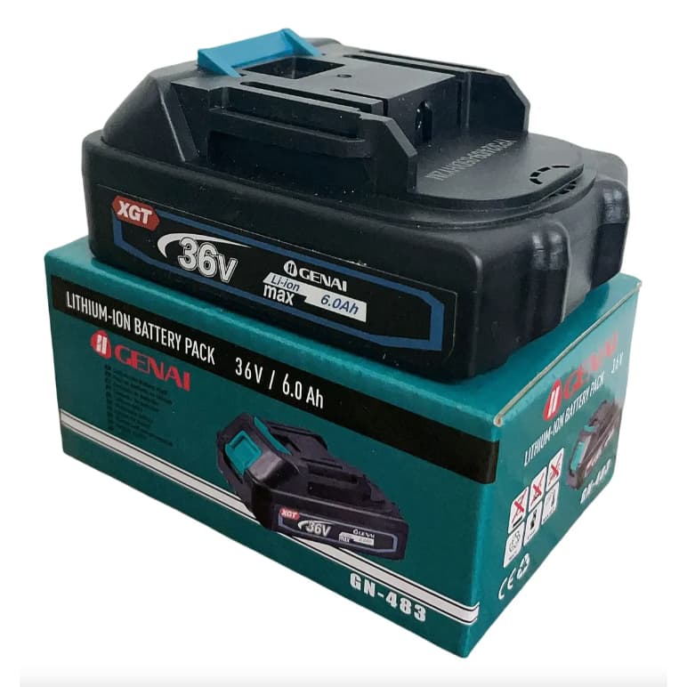 Bateria Para Parafusadeira e Furadeira 36V 6.0Ah Recarregável Genai Lithium-Ion