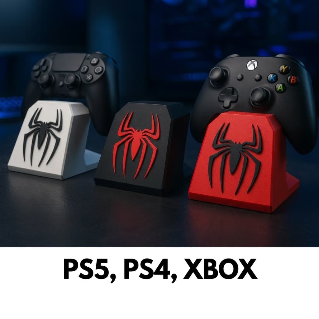 Suporte Controle PS5 PS4 Xbox Pc Mesa Gamer Aranha Video Game Spider