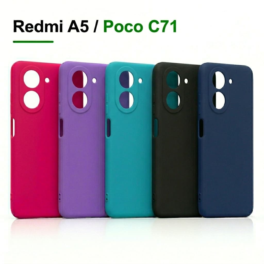 Capa Para Xiaomi Redmi A5 / Poco C71 Silicone Aveludada Capinha de Celular