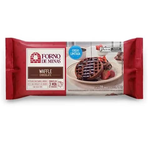Waffle Chocolate Forno de Minas 280g