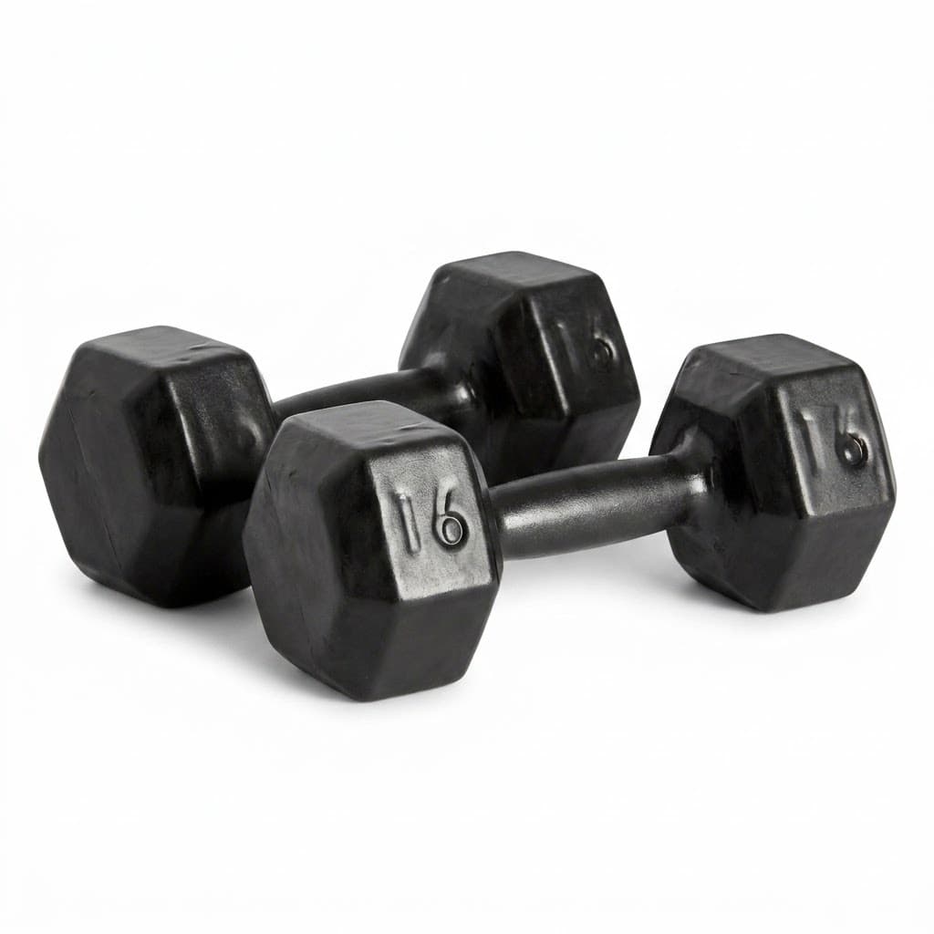 KIT 2 HALTER SEXTAVADO 16KG EMBO. FITNESS MUSCULAÇÃO TREINO ACADEMIA FUNCIONAL PREMIUM ALTA QUALIDADE TOP PRO MAX}