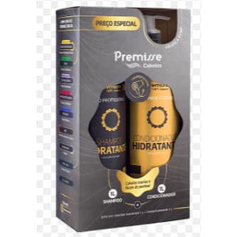 Kit Capilar Premisse 1Litro Shampoo + 1Litro Condicionador Hidratante (Original)