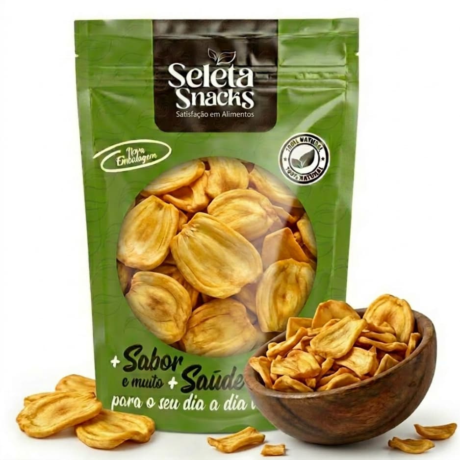 Jaca Chips Crocante Premium Snack Saudável Natural Sem Conservantes Seleta Snacks