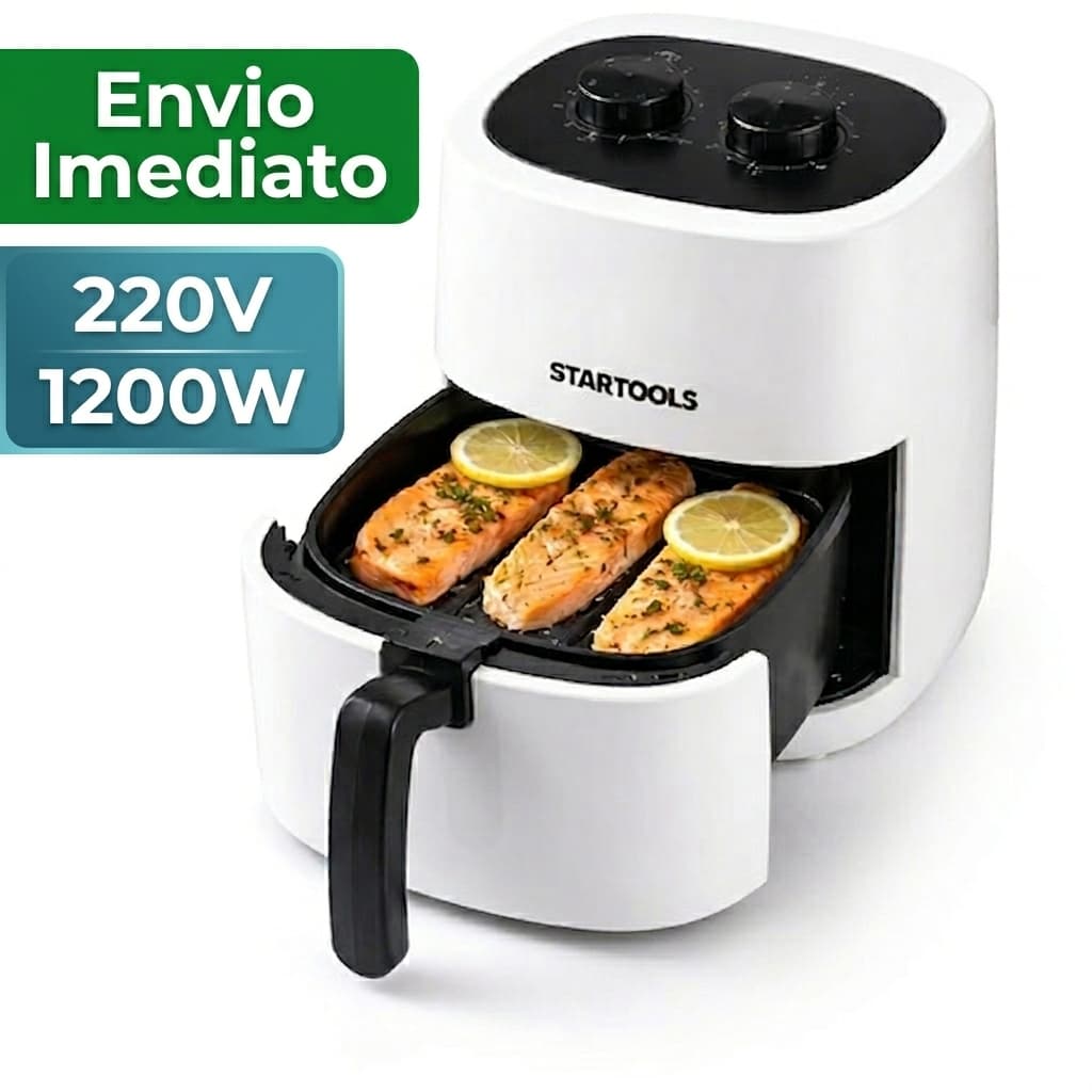 Fritadeira Sem Óleo Air Fryer Startools 3,4 Litros — Branca, 220v