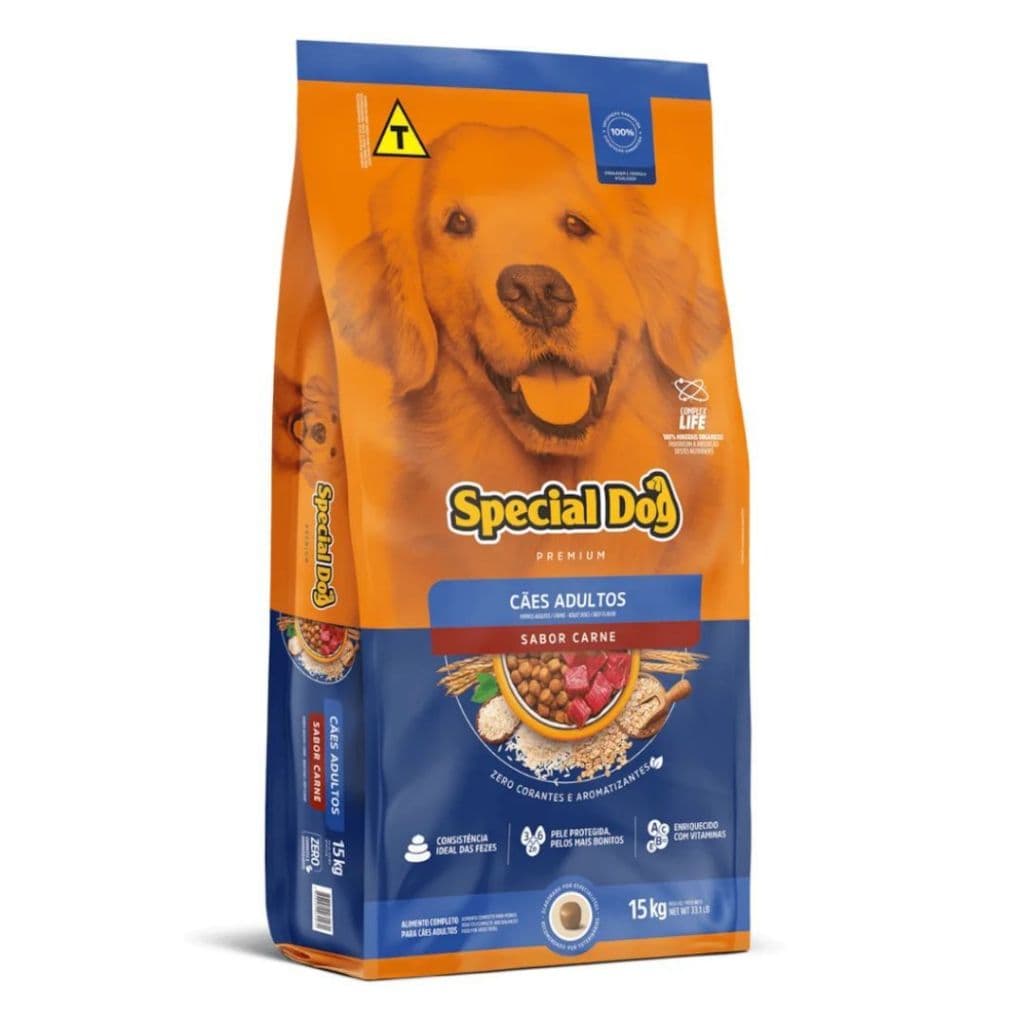 Ração Para Cães Adultos Sabor Carne 15kg Special Dog
