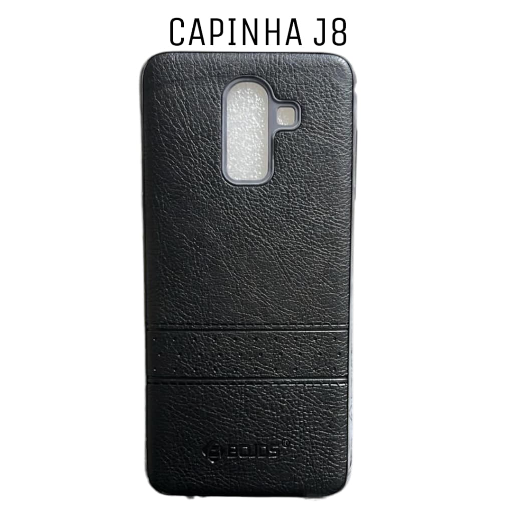 Capinha Para Celular J8 Estilo Couro Capinha Feminina E Masculina Preto Caramelo CORES ENVIADAS ALEATORIA