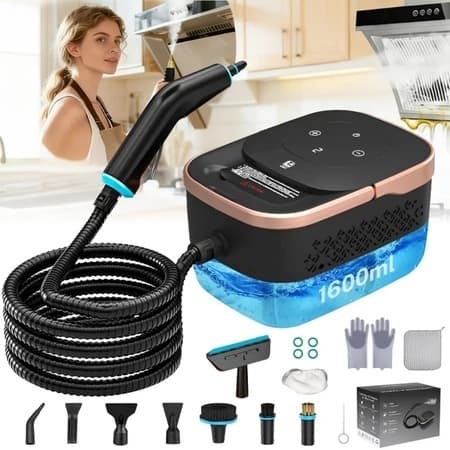 Limpador A Vapor PortáTil De 2500 W MáQuina Limpeza Alta Temperatura E PressãO Kit Completo AcessóRios Profunda Com Este