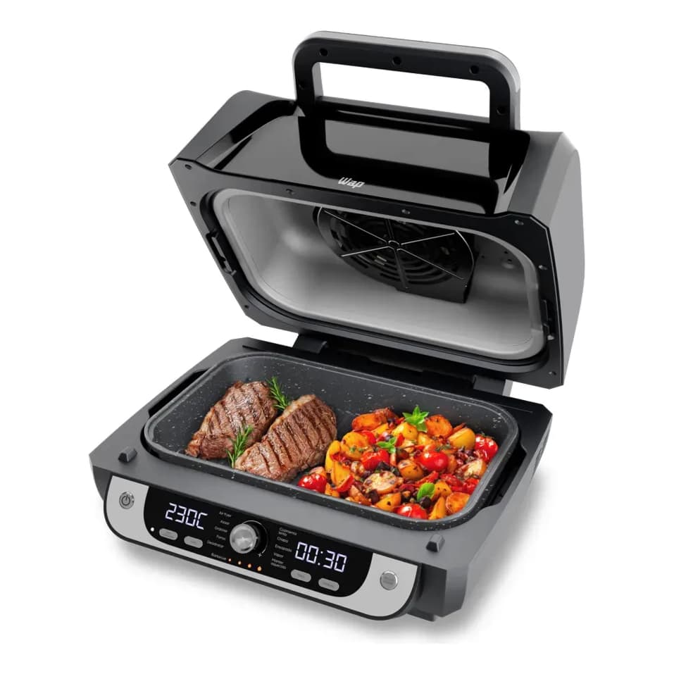 Fritadeira Elétrica Air Fryer 12 Em 1 Barbecue Wap Digital 220V