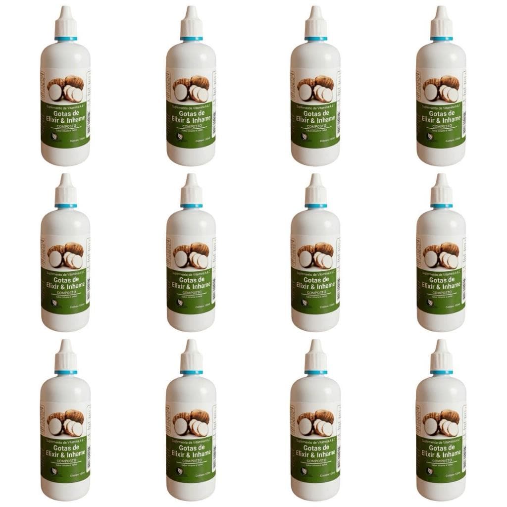 Gotas de Elixir e Inhame Composto Suplemento Vitamina A e C 100ml
