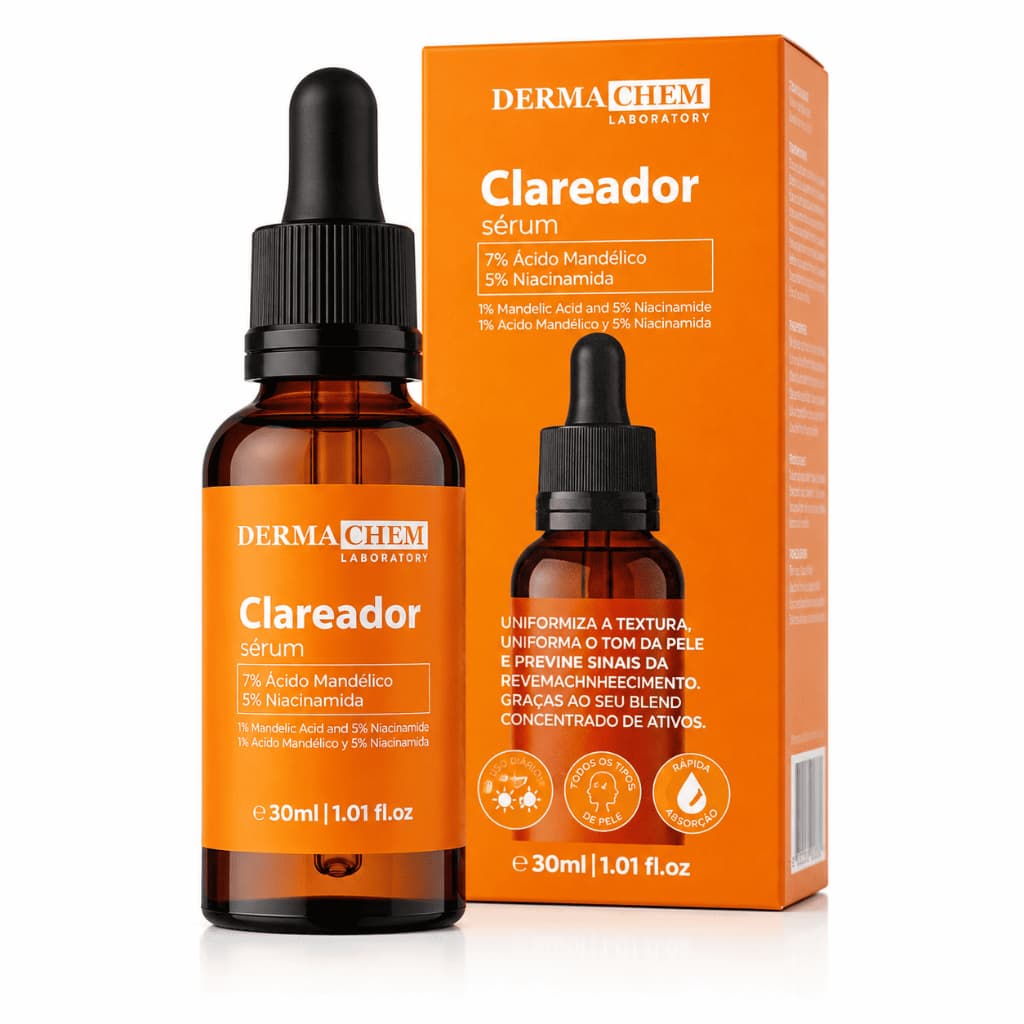 Sérum Facial Vitamina C Clareador Dermachem 30ml Anti Manchas
