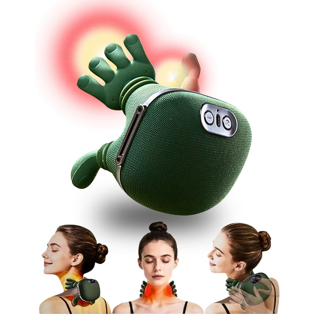 Massageador Muscular Pescoço Ombro Maozinha Profissional Portátil Recarregável Deep 4d Alívio Da Dor Moderna Mix