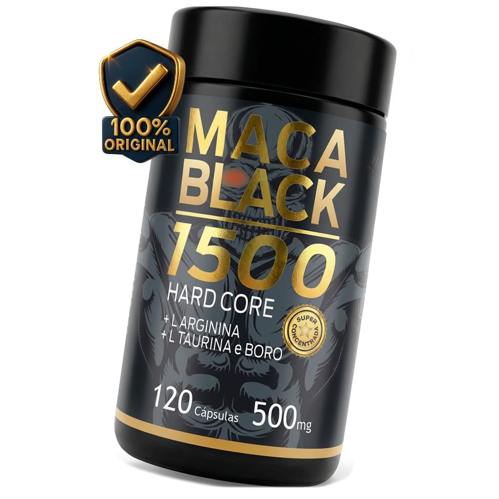 Testo Black 1500 120caps Vitaminas e Minerais c/ Boro Arginina Taurina Suplemento Importado