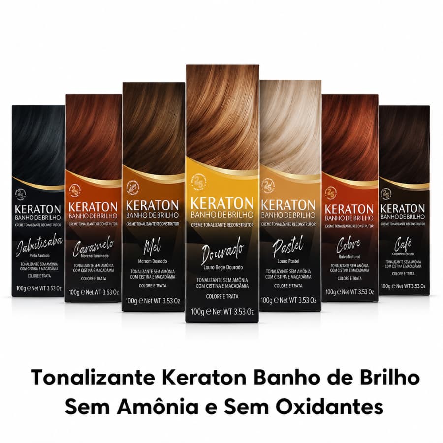Tonalizante Keraton Banho de Brilho Sem Amônia 100g