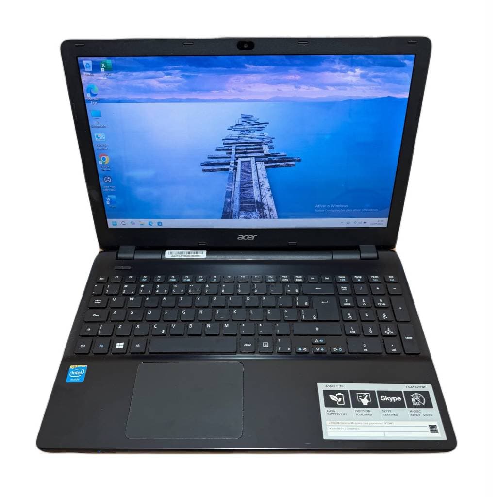 Notebook Acer Intel Celeron Memória 8gb Ssd 240gb Win 11 Preto (Recondicionado)