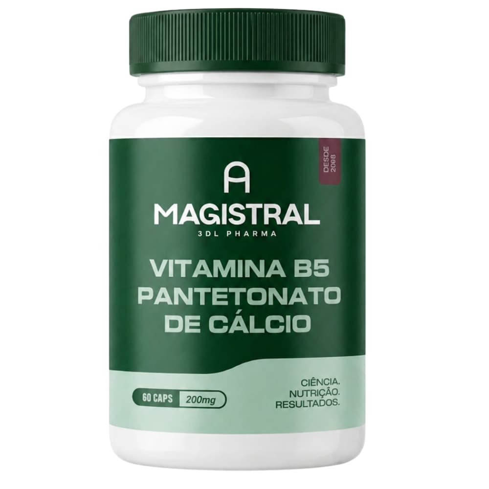 Vitamina B5 Pantotenato de Cálcio  200 mg Com Laudo ORIGINAL Vitaminas Suplementos