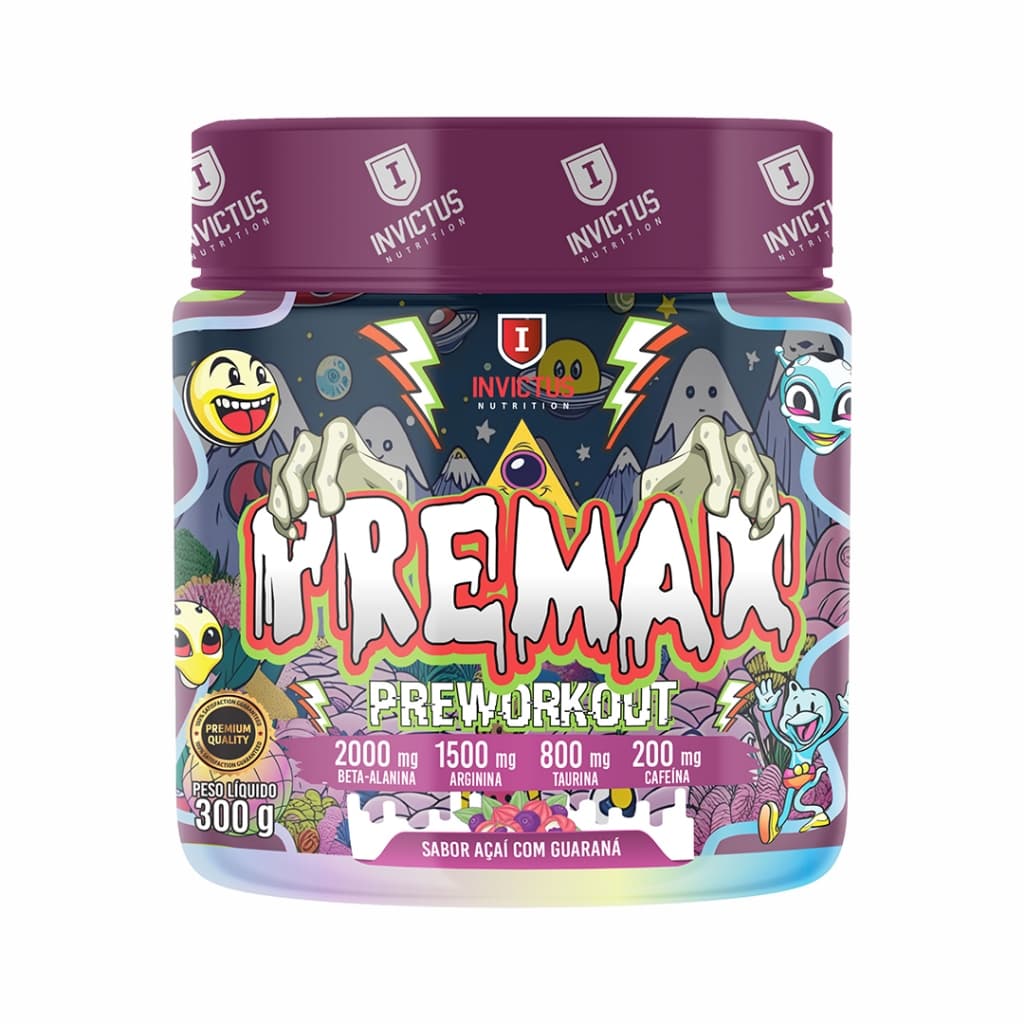 Pré-treino Prémax Açaí com Guaraná 300gr. - Invictus Nutrition