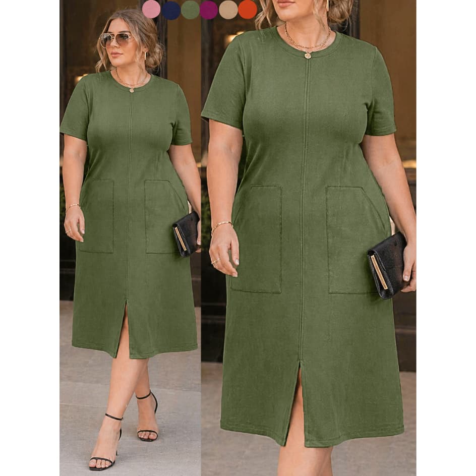 Vestido feminino plus size  verão vestidos moda feminina festa femininas leve liso confortável versatil e confortável
