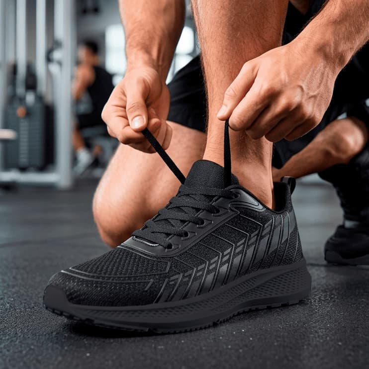 Tênis Masculino Esportivo Academia Caminhada Corrida Confortável Leve Respirável Antiderrapante