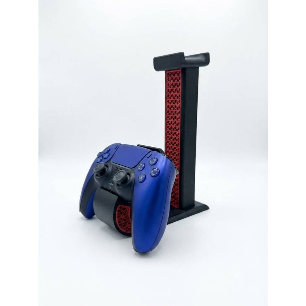 Suporte 2 em 1 para controle video game e fone