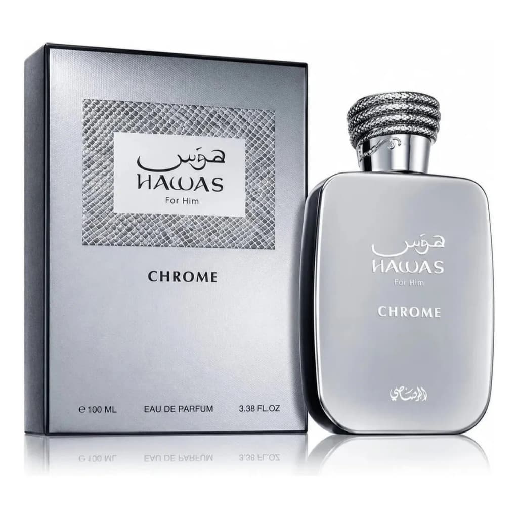 Perfume Rasasi Hawas Chrome EDP 100ml Masculino Original Importado