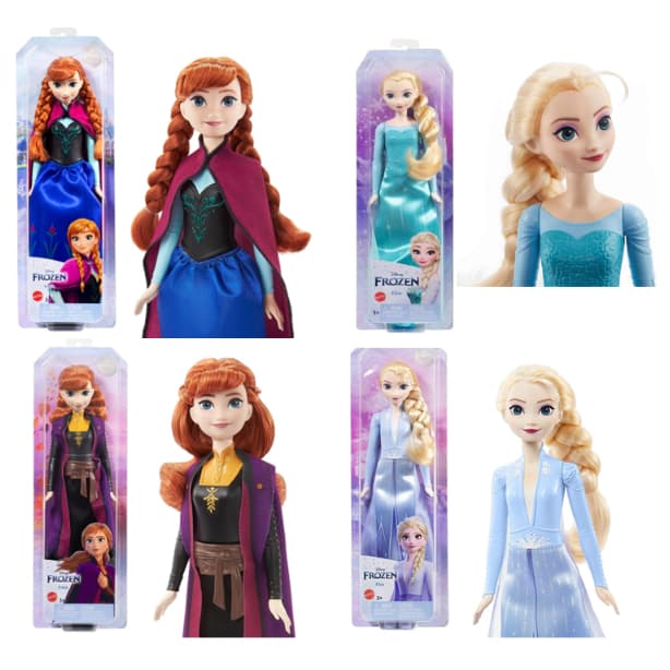 Bonecas Disney Frozen - Original Mattel - Articuladas 30cm - Elsa e Anna