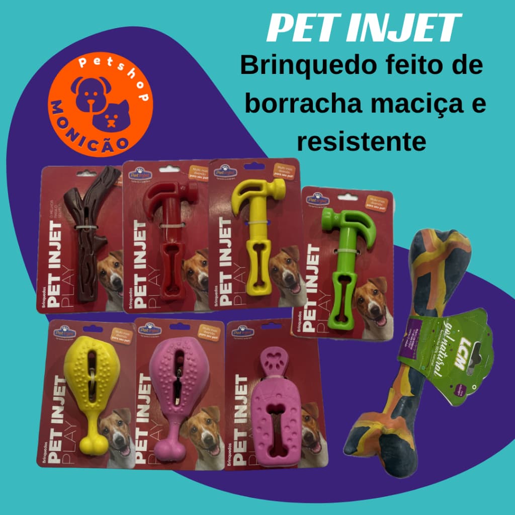 Pet Injet Play Diversos Brinquedos para Cachorro (FAZEMOS COMBINADINHO DE BRINQUEDO)