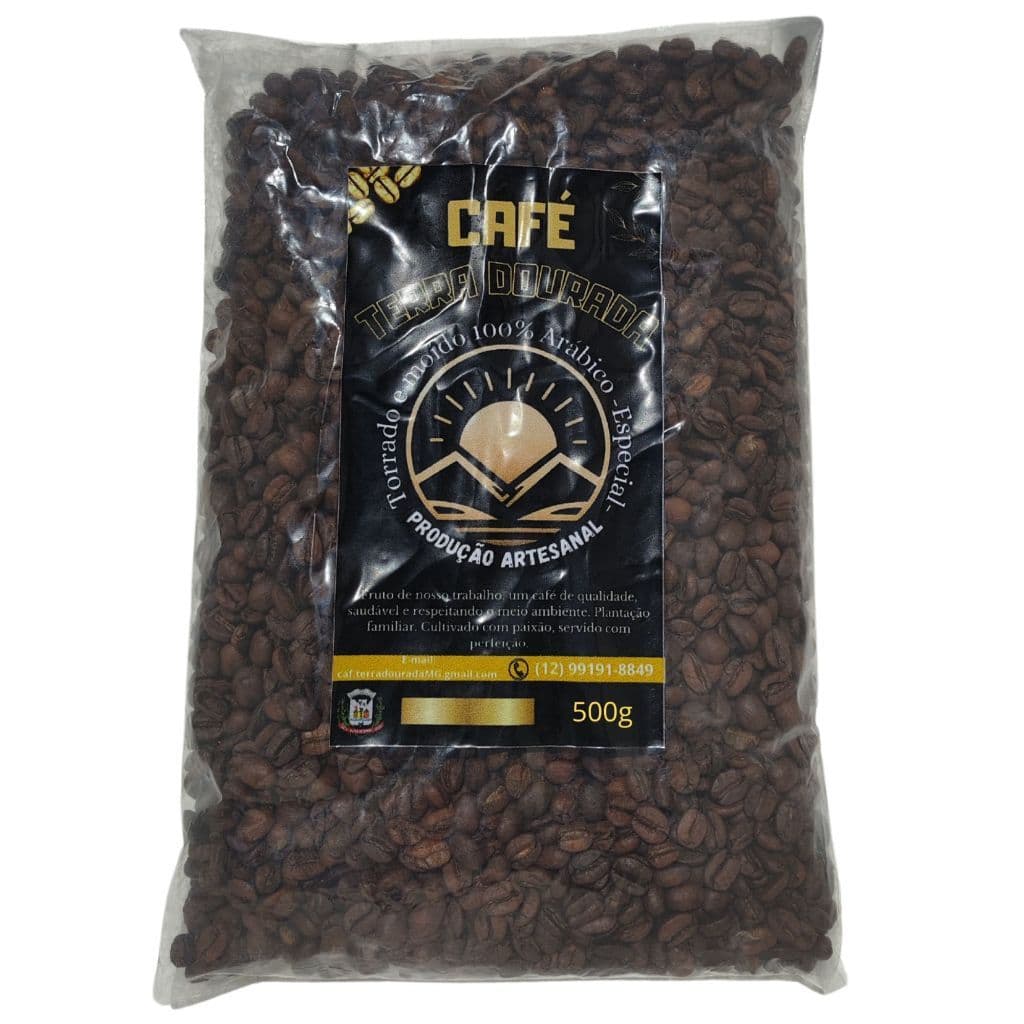 Café Artesanal Terra Dourada, Torrado em Grãos 1kg