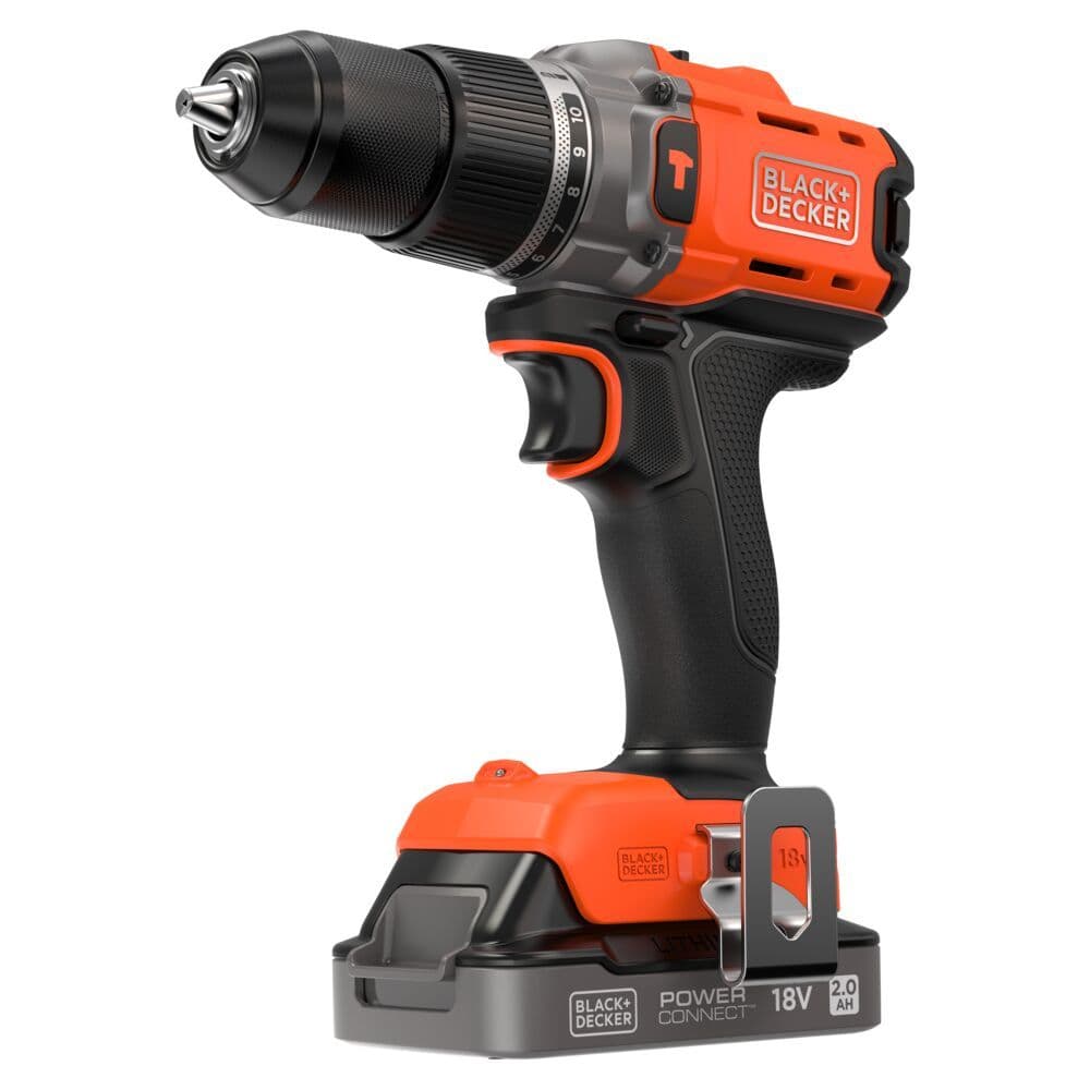 Parafusadeira e Furadeira de Impacto 13mm 20V BLACK+DECKER BCD383D1XC Com Bateria e Carregador