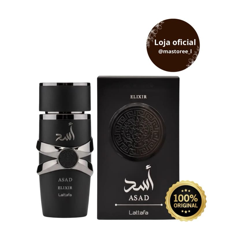 Asad Elixir Eau de Parfum Masculino 100ml – Perfume Árabe Importado Longa Fixação