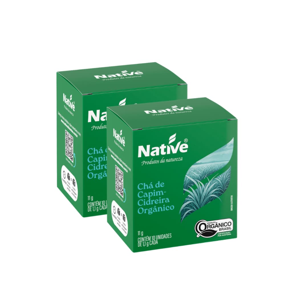 Kit 2 Chá De Capim-cidreira Orgânico Native C/ 10 Sachês 11g