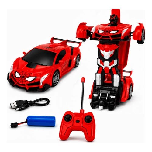 Carrinho Controle Remoto 2 Em 1 Vira Robô
